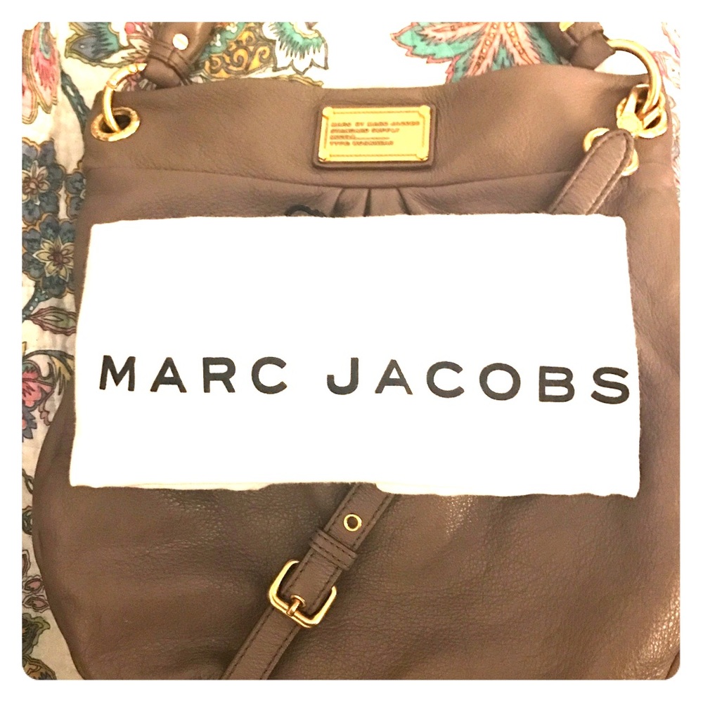 Mauve Leather Marc Jacobs Hillier Bag